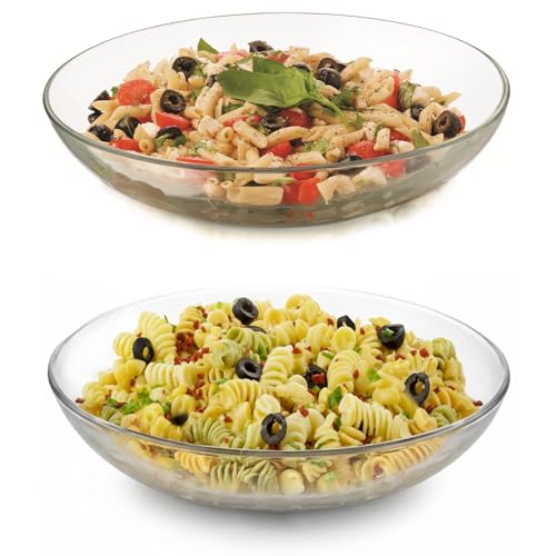 Libbey Selene Coupe Serving Bowls, Set of 2, 12-Inch Wide,