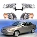 munirater Headlight Assembly Replacement for 1998-2000 Corolla with Front Signal Lights 8115002050 8111002060 TO2502121 TO2503121