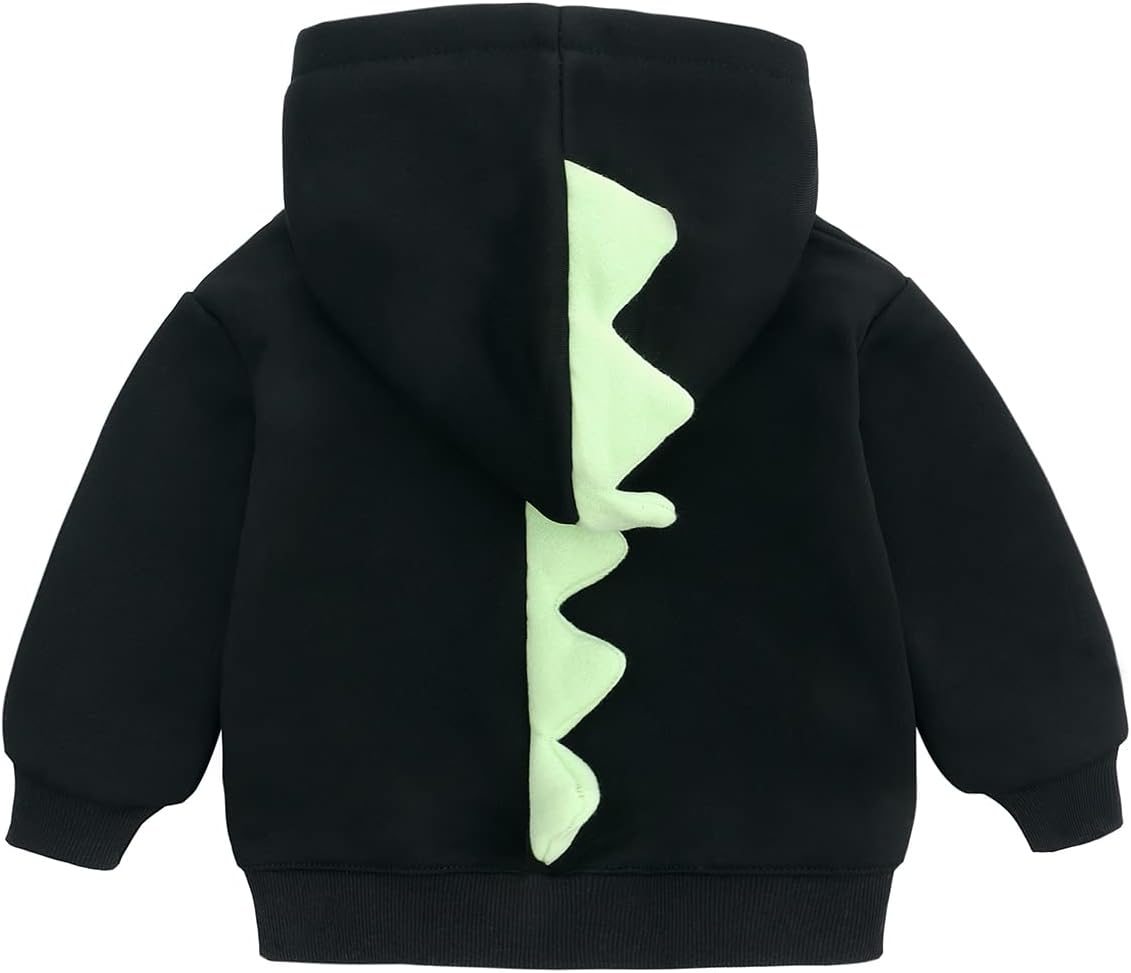 famuka Little Kids Dinosaur Hoodie Toddler Boy Girl Sweatshirt Unisex Casual Tops