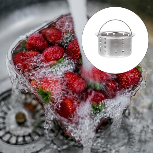 Set de 2 coladores para fregadero de cocina en acero inoxidable miniatura 6
