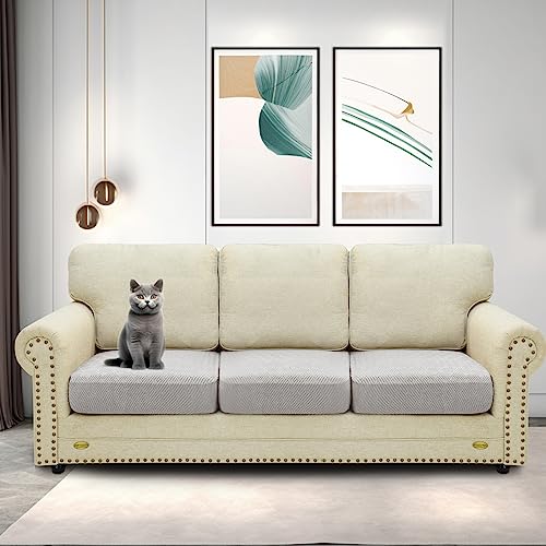CHELZEN Stretch Sofa Seat Cushion Cover, Fitted Sofa Cushion Slipcovers, Couch Cushion Covers - Image 2