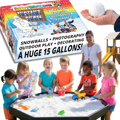 PARTY GOAT Bulk Fake Snow Powder for Outdoor & Indoor
