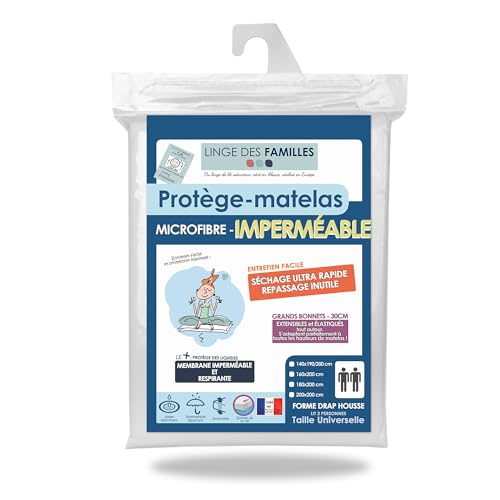 Protège Matelas Imperméable 160x200 Alèse Incontinence et Fuites