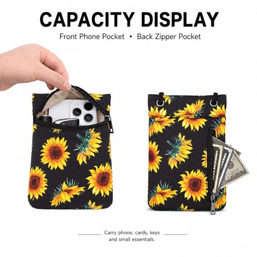 Image of Small Crossbody Women Cell Phone Purse Wallet Bag With Shoulder Strap