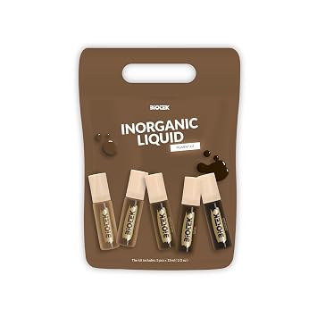 Inorganic Liquid Brow Pigment Kit for Permanent Makeup - Made in Italy - Set 5 Squeeze Bottle - Mimosa, Moscow Mule, Martini, Sex on The Beach, Cosmopolitan Color (5 Count, 0.50 Fl.Oz. (15 ml) Each)