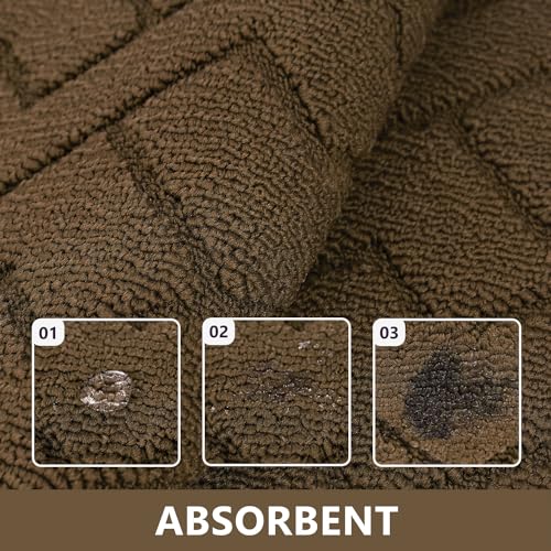 Image of hicorfe Kitchen Runner Rug,20 inchx59 inch+20 inchx32 inch Kitchen Set,Non-Slip Kitchen Mat