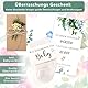 Zidoley Schwangerschaft Verkünden - Babysocken Überraschungs Geschenkset - Du wirst Oma, Opa, Tante, Uroma (DE/NL/SE/PL, Alphanumerisch, Einheitsgröße, Regular, Regular, wir bekommen ein baby)