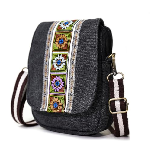 Image of Goodhan Embroidered Crossbody Bag Phone Bag Small Boho Purses for Women