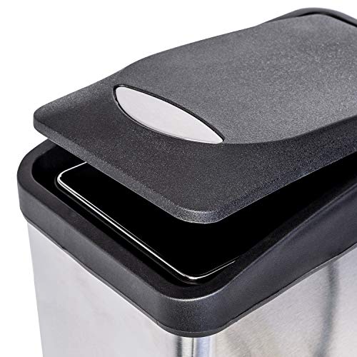 Caneca de Basura Rectangular 8L Acero Inoxidable miniatura 5