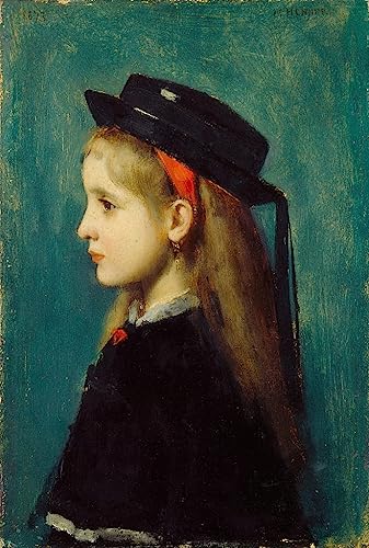 Toile Alsacienne de Jean Jacques Henner art portrait haut de gamme pour grand décor mural