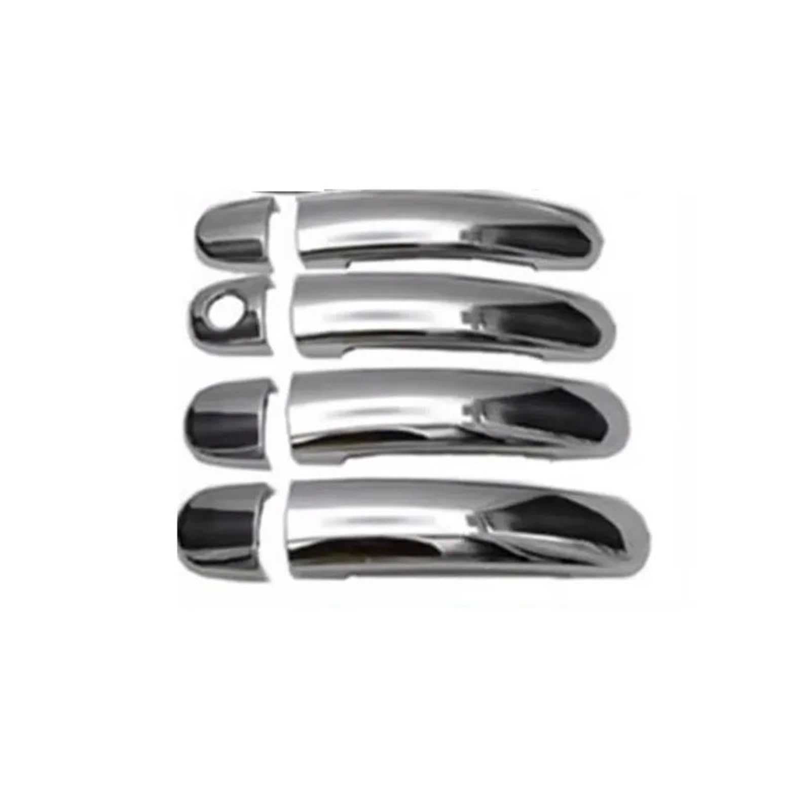 Bqwyedpl Door Handle Car Accessories Fit For Peugeot 3008 2009-2015 Abs Chrome Door Bowl Handle Anti-Scratch Protection Car Door Latch Handle(Door Handle)