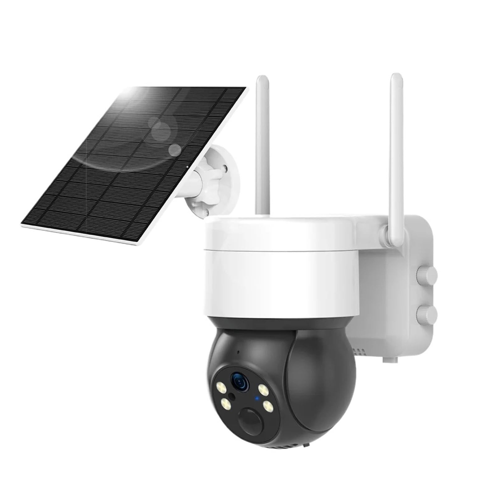 JVDDI 3MP Outdoor Motion Tracking Color Night Vision Surveillance Battery Solar CCTV Camera(Wifi Camera 64G)