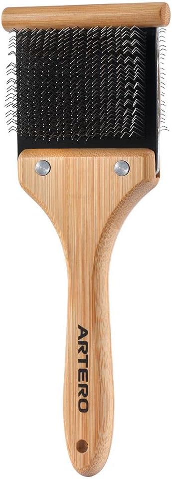 Artero Bella. Double Flexible Slicker – Professional Grooming Brush for Dogs and Cats – Flexible, Comfortable, Removes Tangles and Loose Hair Easily