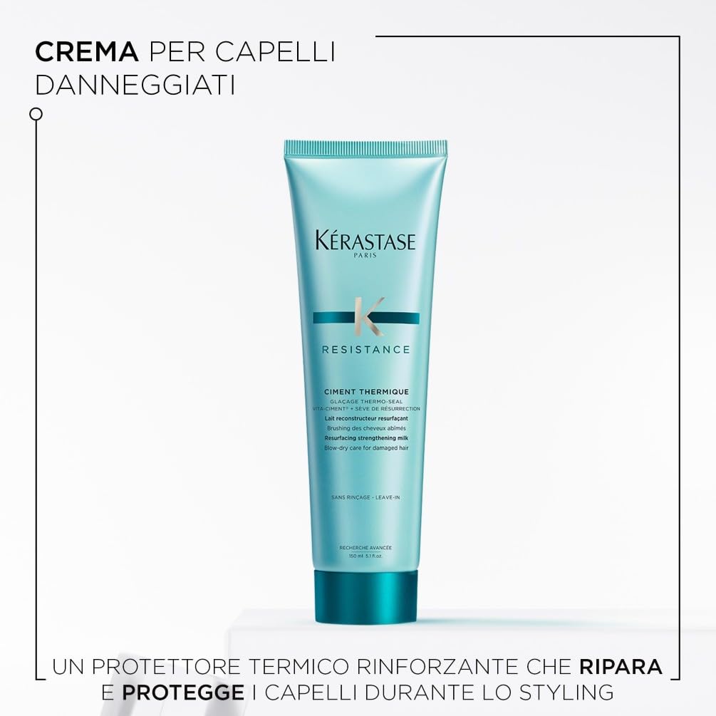 Kérastase, Résistance Force Architecte, Termoprotettore Anti-Rottura, Per Capelli Danneggiati, Ciment Thermique, 150 ml