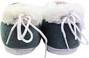 Neska Moda 6 To 12 Months Baby Boys & Girls Cotton Animal Face Shoes/Booties (White,Grey)-BT3357 gallery image