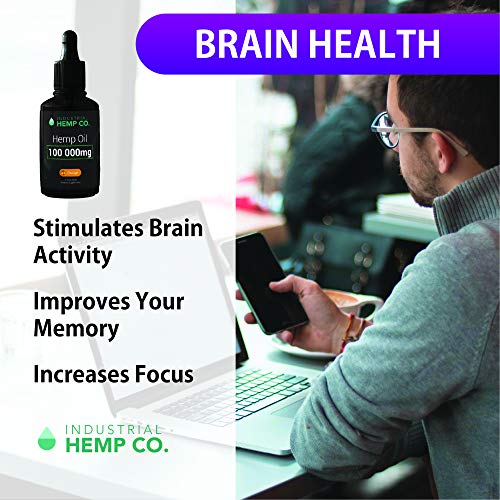 Industrial Hemp Co.100 000 mg | Hemp Oil Extract - Single Pack - New Age 100,000 mg - Grown & Made in USA - Natural Hemp… - Image 6