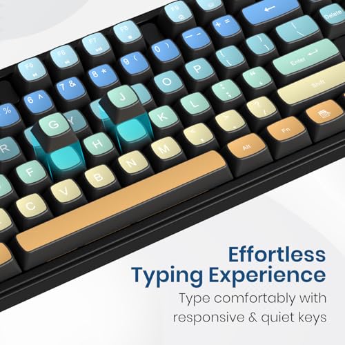 Image of Portronics Key12 Combo Rechargeable Wireless Keyboard and Mouse Set, Bluetooth & 2.4GHz Wireless,Type-C Fast Charging,Gradient Keys, Noiseless Typing, High Precision Mouse, for PC & Laptop(Black)