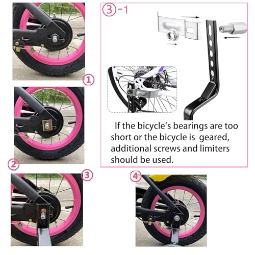 Image of Training Wheels for Bicycle,Compatible for Bikes of 12 /14 /16 /18 /20 Inch | Safe durable
