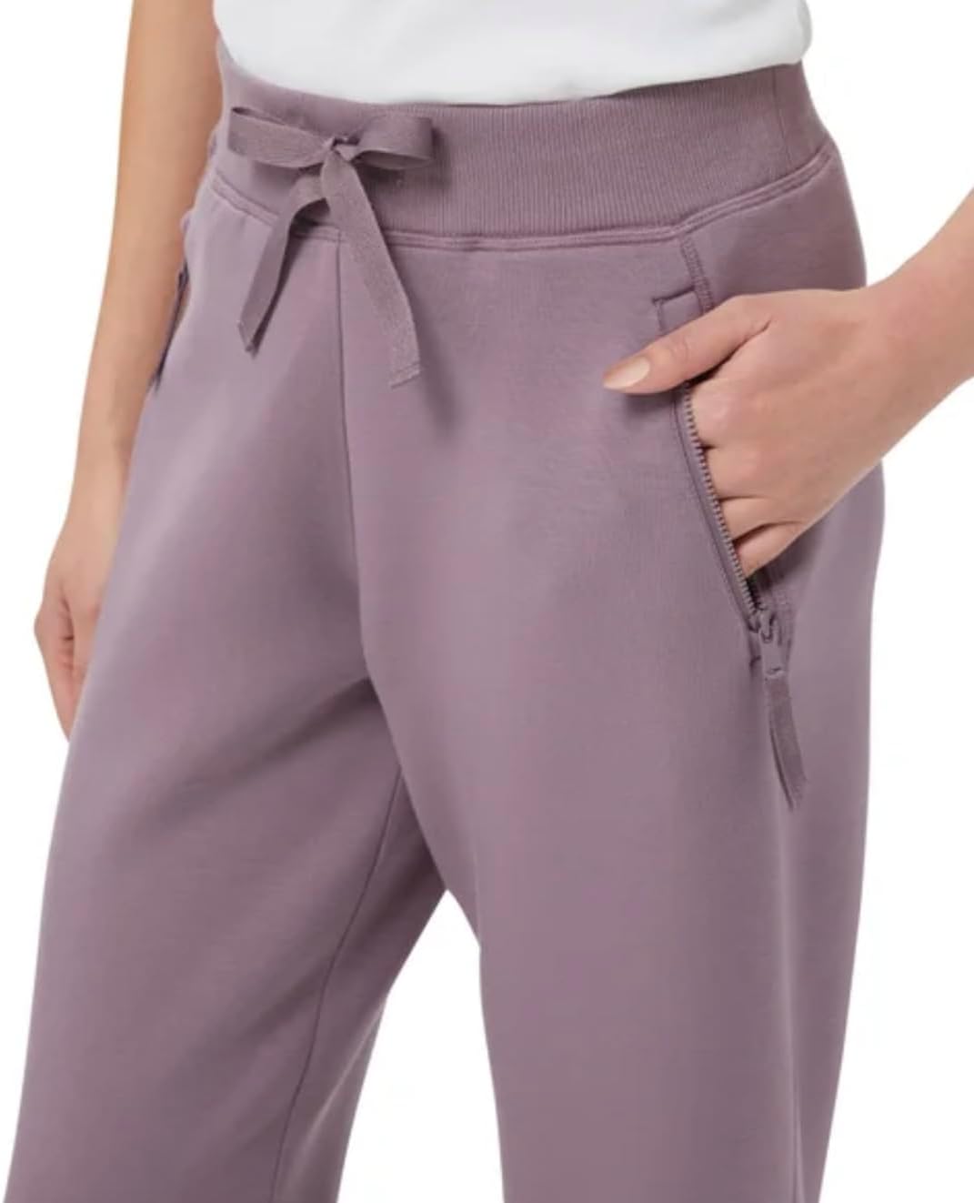 KIRKLAND Signature Women's Moisture Wicking Relaxed Fit Active Jogger Pant (US, Alpha, X-Large, Regular, Regular, Purple) - Image 3