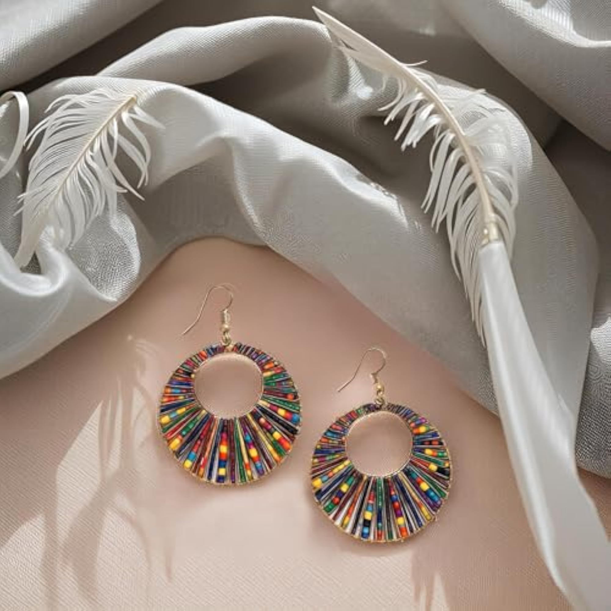 Stylish Boho Chic Multi-color Jhumki Earrings for Women & Girls