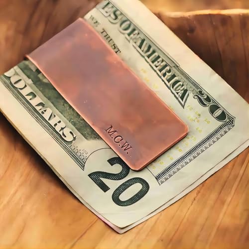 Generic Personalized Money Clip Handmade Customized Pure Copper Money Clip Men's Gift Gifts Wedding Party Favors3