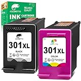 COLORETTO 301XL Remanufacturado para HP 301 XL Cartuchos de Tinta para Deskjet 1000 1010 1050 1510 2050 2050A 2510 2540 3050 Envy 4500 4502 4503 5530 Officejet 2620 2622 4630 4632 (1 Negro 1 Tricolor)
