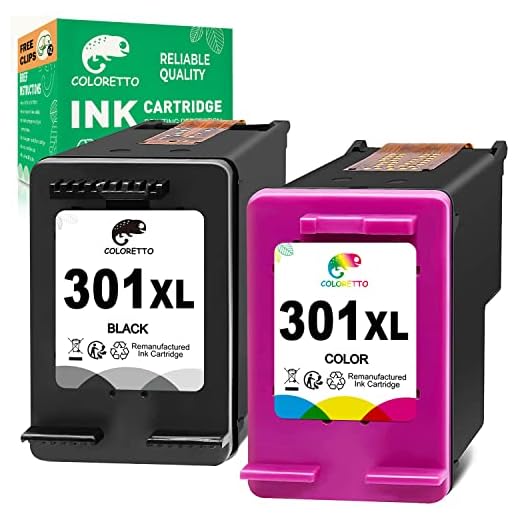 COLORETTO 301XL Remanufacturado para HP 301 XL Cartuchos de Tinta para Deskjet 1000 1010 1050 1510 2050 2050A 2510 2540 3050 Envy 4500 4502 4503 5530 Officejet 2620 2622 4630 4632 (1 Negro 1 Tricolor)