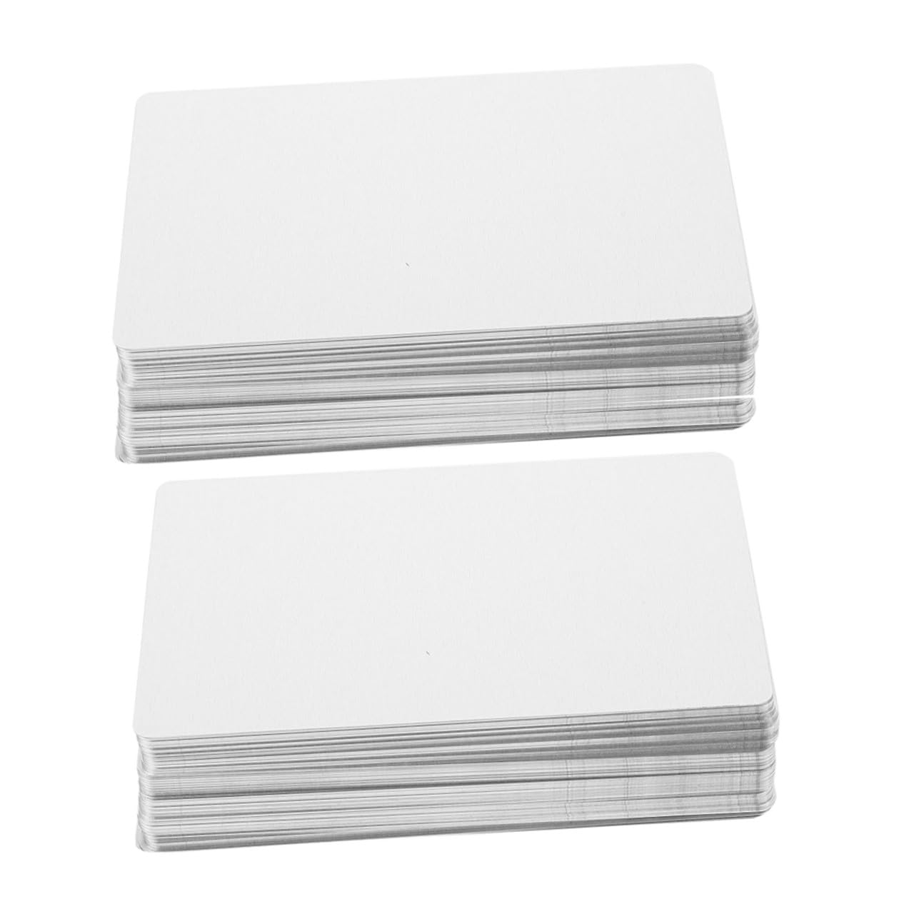 200 pièces Cartes de Visite Métal Vierge Aluminium Épaisseur pour Sublimation Impression DIY Cartes Robustes et Durables Standard