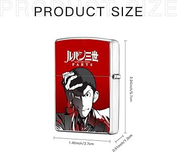 イタリア製エナメル仕上げシルバーのタバコケースとオイルライター3点セットです！ Amazon.co.jp: ルパン三世 ジッポライター兼用ケース 金属 贈り物 喫煙