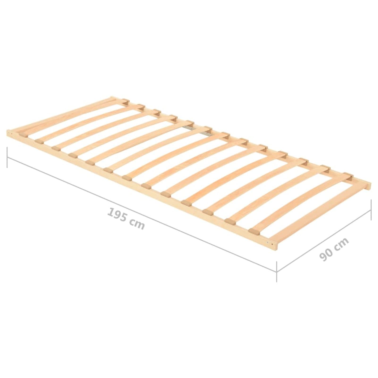 Tidyard Lattenrost mit 13 Latten Tellerlattenrost Lattenrahmen Holzlattenrost 90x200 cm