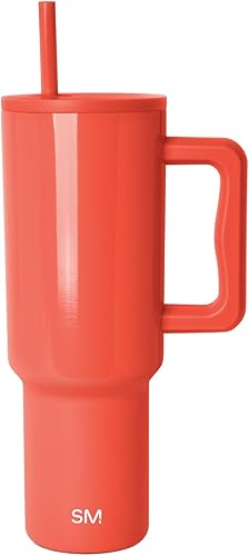 Miniatura 54 de Simple Modern Colección Trek Vaso de 40 fl oz con asa y tapa con popote, botella de agua reutilizable de acero inoxidable, aislada, de viaje, apta