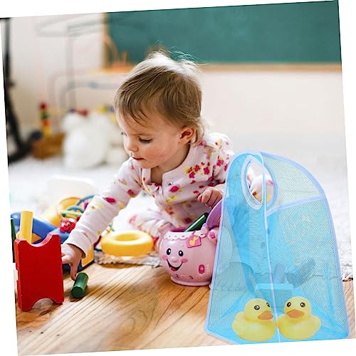 Yardwe 2Pcs Beach Organizer Mesh Bag Collapsible Tote for Storing Beach Shells and Accessories Compact Easy to Store Handbags Luggage4