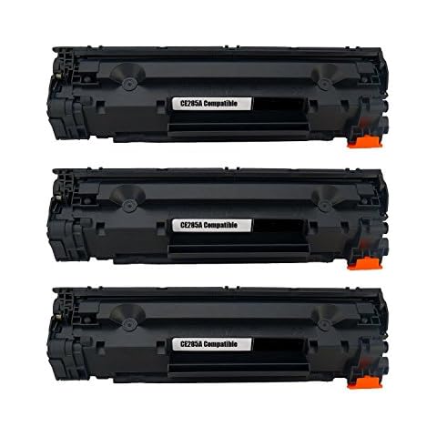 Battery1inc Compatible Toner Cartridges Replacement for CE285A (Black, 3-Pack) Cover