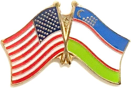 Paquete de 3 pines de solapa con bandera nacional de país y bandera doble cruzada de EE. UU., insignia de amistad internacional y estadounidense