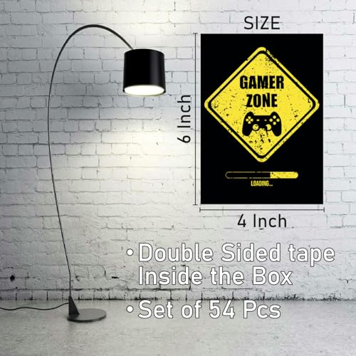 Image of SAW Gaming Posters Wall Collage kit Set - Pack Of 54 | 4 x 6 Inches | Aesthetic Player Artwork Posters | Games Poster For Room, Living Room, Bedroom, Home And Office