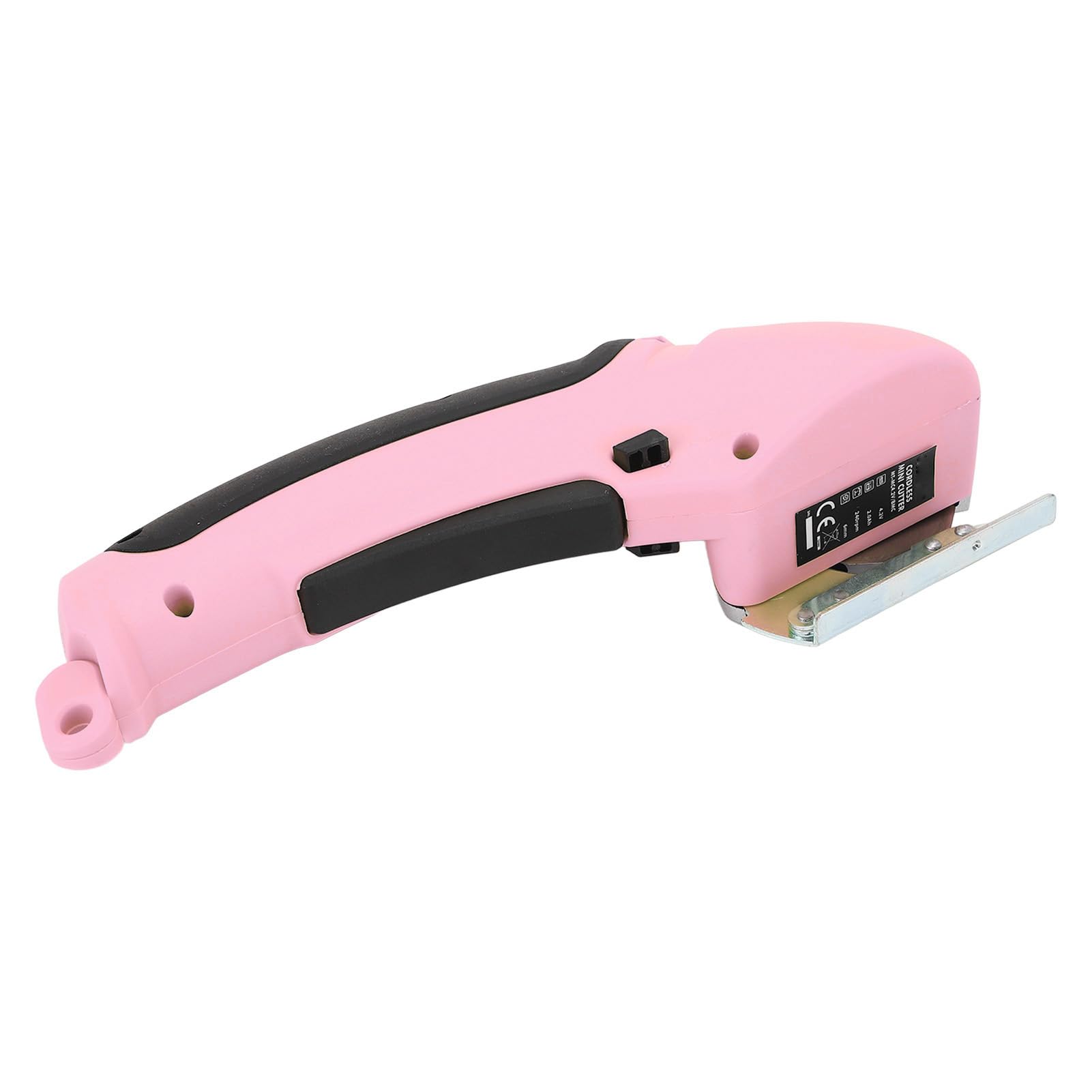 Electric Fabric Cutter, Rechargeable Cordless Scissors with Safety Lock Switch, Automatic Grinding, Pink, for Fabric Carpet, Leather - Image 3