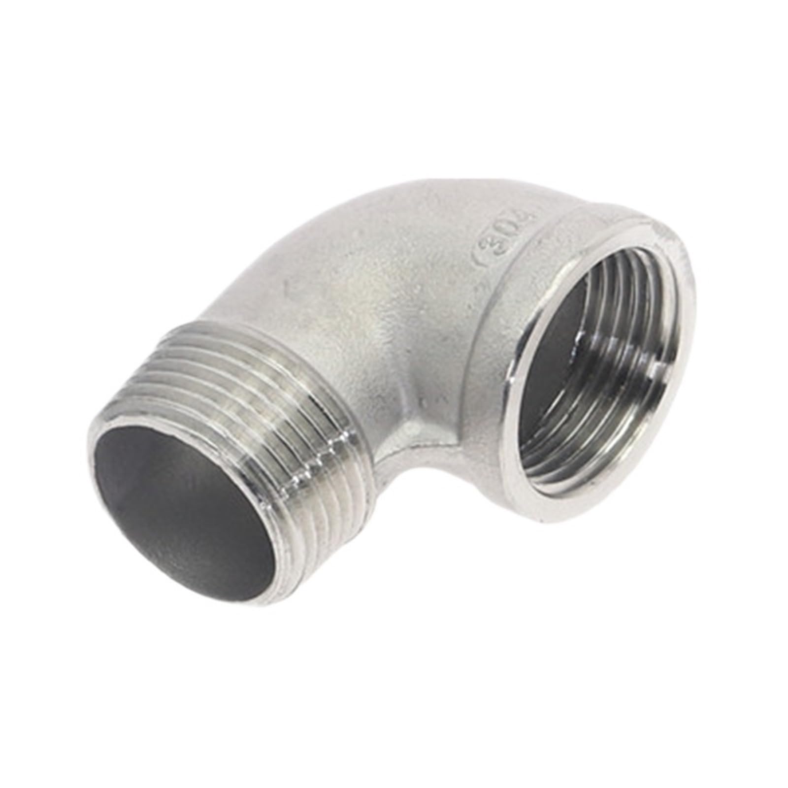 BSPT 1/8 "1/4" 3/8 "1/2" 3/4 "Acero inoxidable SS304 hembra x macho combustible Street 90 codo accesorios de tubería roscados for agua Gas aceite(1-1/2")
