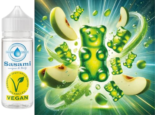 Oursons gélifiés pomme Sasami vegan : arôme concentré 100 ml sans gélatine