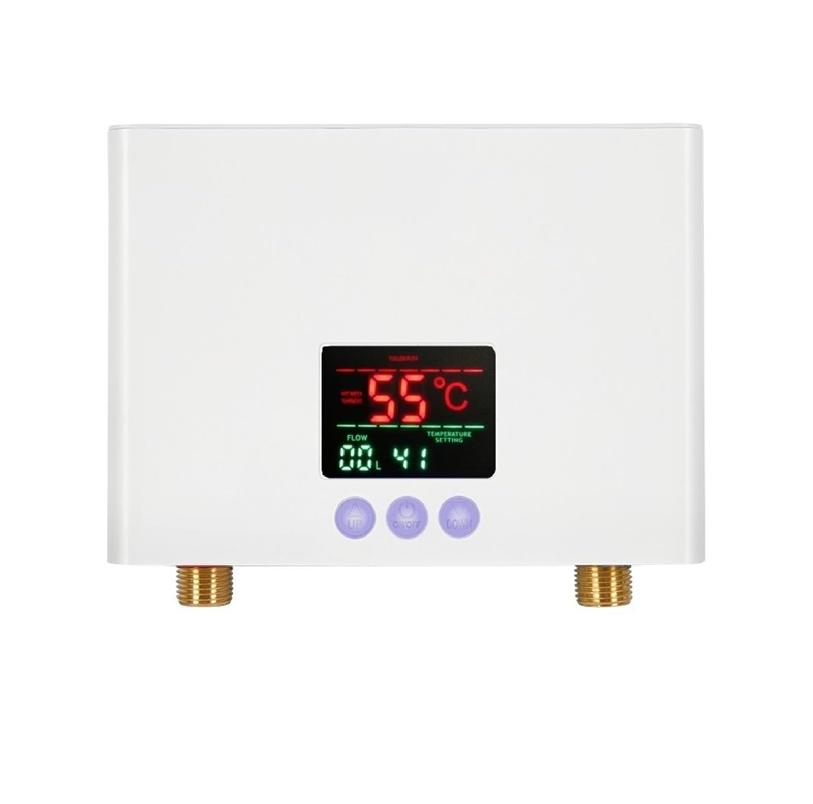 Scaldabagno Elettrico, Scaldabagno Elettrico da Cucina Piccoli Riscaldatori Domestici Rubinetto Riscaldato Nessun Deposito d'Acqua Riscaldamento Istantaneo Acqua Calda Illimitata(Noir)