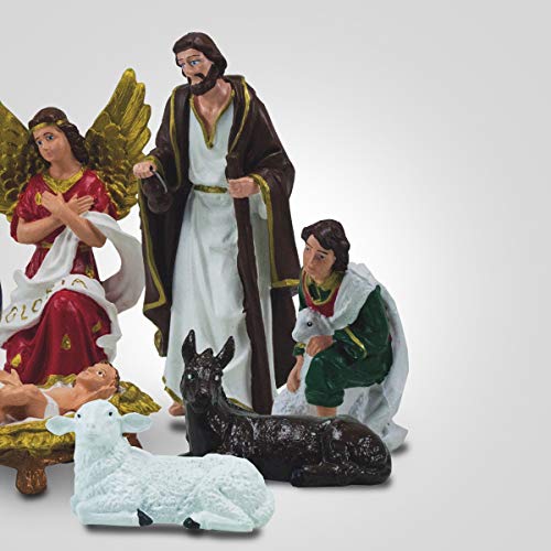 Presépio Natalino 12 Peças completo de Borracha