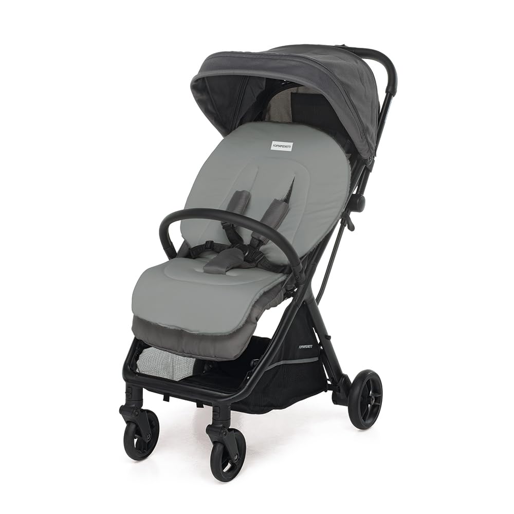 Foppapedretti Materassino Universale per Passeggino in Tencel Lyocell, Double Face con lato Estivo e Invernale, Grey