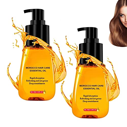 Shine Studio Anti-frizz Hair Serum, Anti Frizz Serum Shine Studio Morocco Silk Bright Hair Care, Hair Serum for Frizzy and Damaged Hair (2PCS) Cover