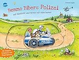  Benno Bibers Polizei. Mit Blaulicht und Sirene eilt Hilfe herbei: Pappbilderbuch mit Klappen, Schiebern und Fingerspuren ab 2 Jahren