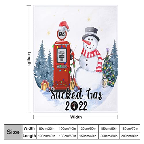 Couverture micro polaire bonhomme de neige 130x150cm double face - 3
