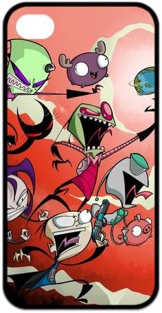 Invader Zim Popular Cartoon Back Case Cover Protector for Iphone 4 & 4s(TPU)