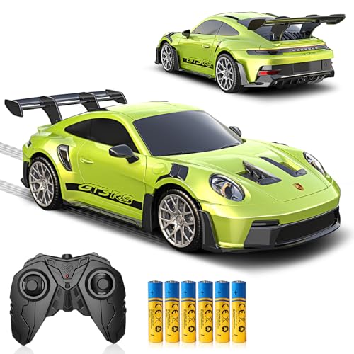 Image of AEROQUEST 1:16 Porsche Remote Control Car -911 GT3 RS-Green