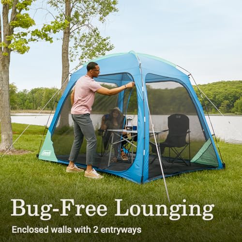 Coleman Skyshade Screened Shelter with Easy Set up, 8x8 Foot Blue - image 4
