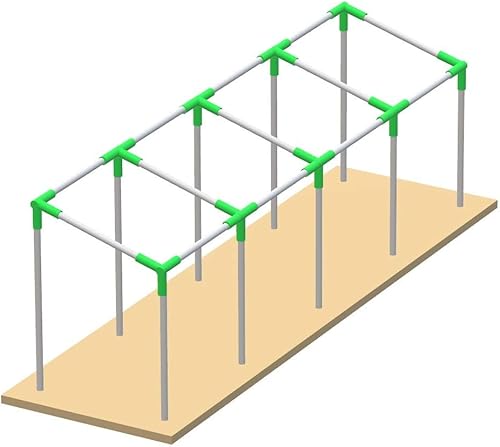 GoodsZone - Kit de accesorios para toldo de 1 38 pulgadas, techo inclinado, refugio, cubierta de cochera y cobertizo, juego completo para 6, 8, 10