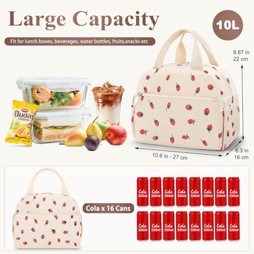 KUBYA Insulated Strawberry Lunch Box