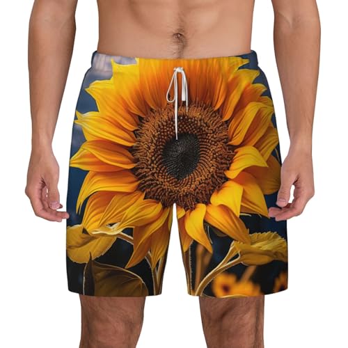Bañador para hombre de secado rápido y tejido transpirable Beautiful Sunflower 2
